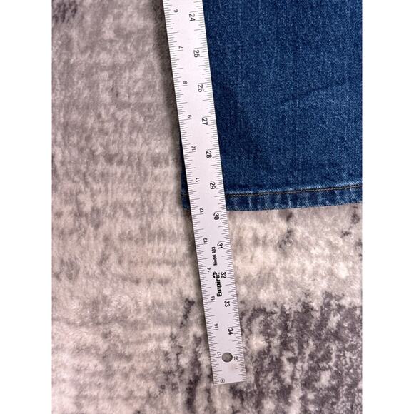 Abercrombie & Fitch Jeans 31 / 12 90s Straight Ultra High Rise Dark Denim Wash - Picture 5 of 7